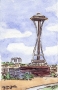 View of Space Needle, Seattle, 2009  - Sold
