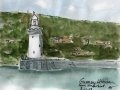 Gurnsey lighthouse from the ship's tenderboat, 2008