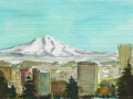 Mt Hood Over Portland, OR