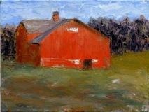 Brookfield CT Barn 2005 oil