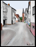 KirchStrasse, Hochspeyer Germany2011 iPad drawing