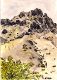 Piestewa Peak 2010 watercolor