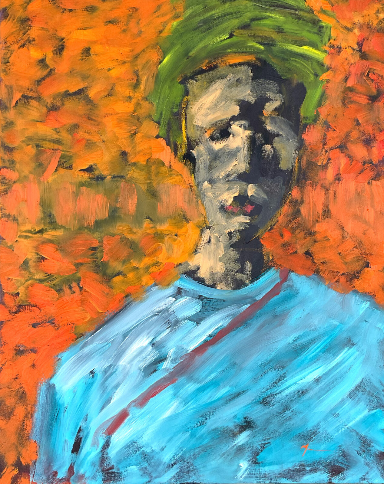 Woman in a Green Hat